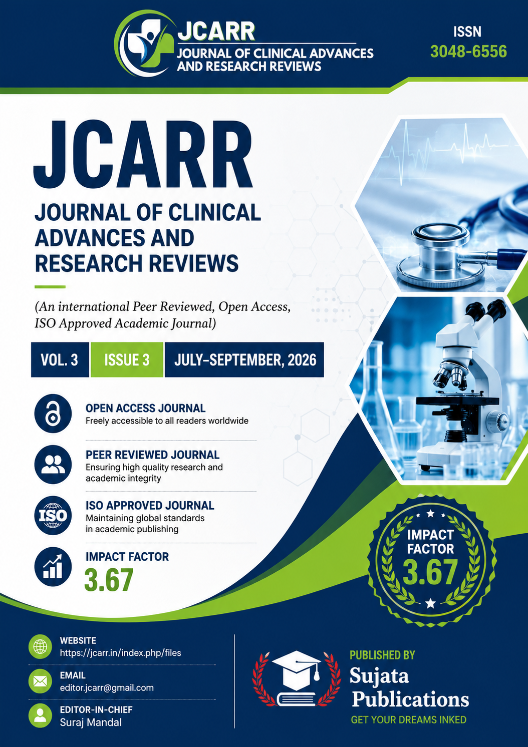 					View JCARR: Vol. 3, Number 3, July-Sept, 2026
				
